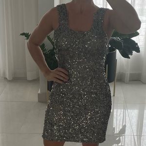 Formal sequin mini dress